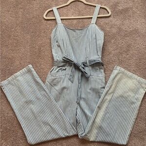Striped Blue Jumpsuit